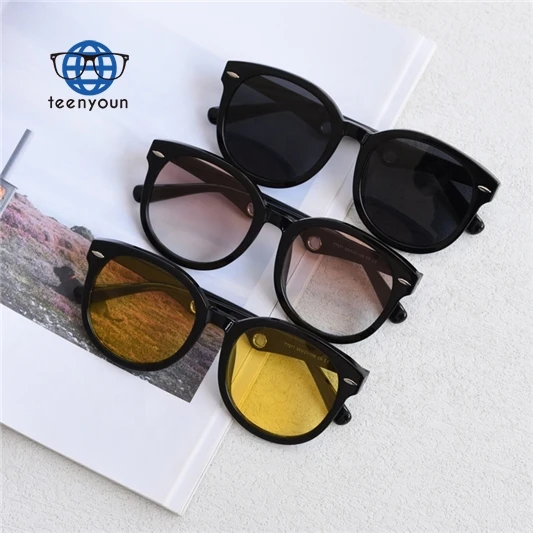 

Teenyoun Personality Vintages Shades Glasses Customized Tr90 Full Frame Sunglasses 2023 New Polarized Lens For Men And Women