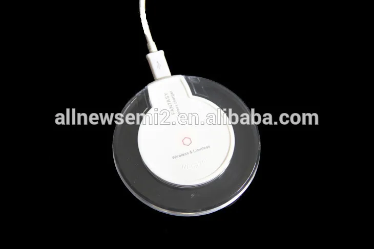 Low-cost direct wholesale round transparent wireless charging base wireless charging transmitter for mobile phones