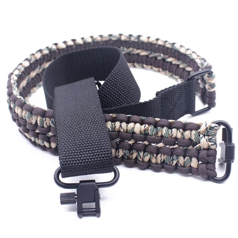 
Extra Wide Adjustable 2 Point Hunting 550 Paracord Gun Sling for Rifle and Shotgun 