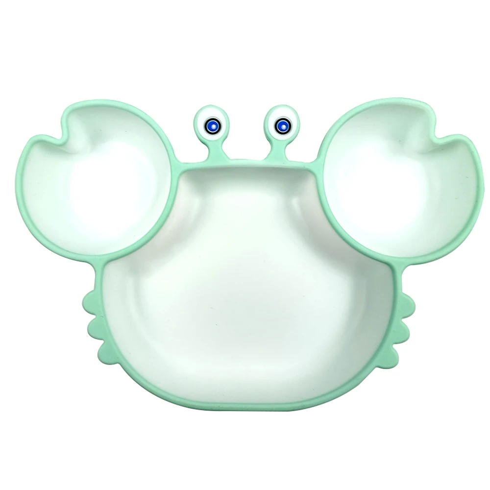 

Animal Crab Shape Silicone Baby Plate For Kids Suction Plates For Baby Baby to Toddler Silicone Suction Plate For Children