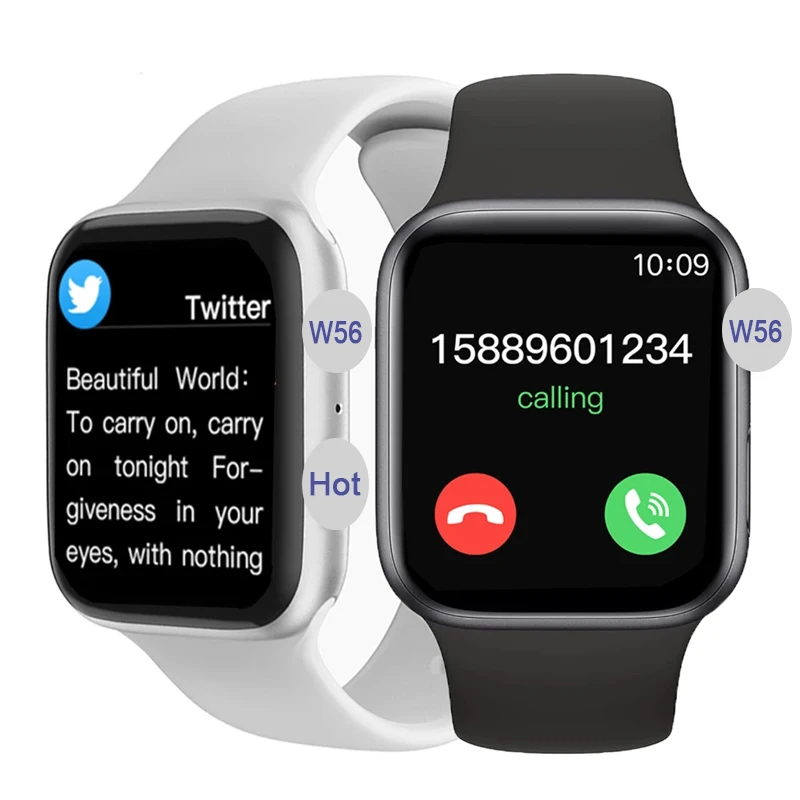 

IWO BT Call W56 Smartwatch Waterproof 1.75 inch ECG series 6 5 body temperature intelligent bracelet 44mm W56 smart watch
