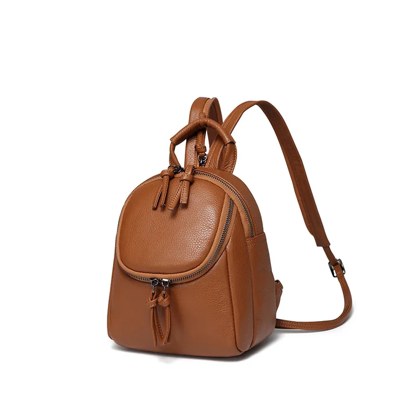 

Korean Style Cute Shoulder Bag Mini Genuine Leather Backpack for Girls