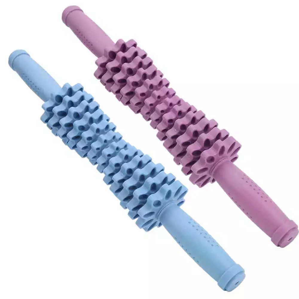 

FunFishing Newest Massage Roller Stick Gear Fitness Body Massage Yoga Tool Pilates Stick Muscle Pain Relief Yoga Massage Stick