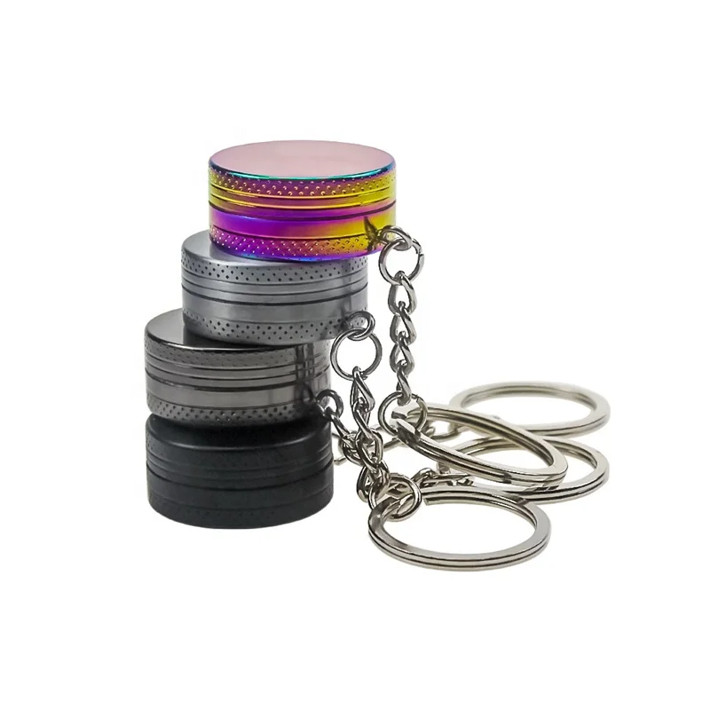 

2 Layer Keychain Mini Herb Grinder, Random