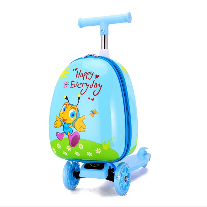 children's suitcase with scooter