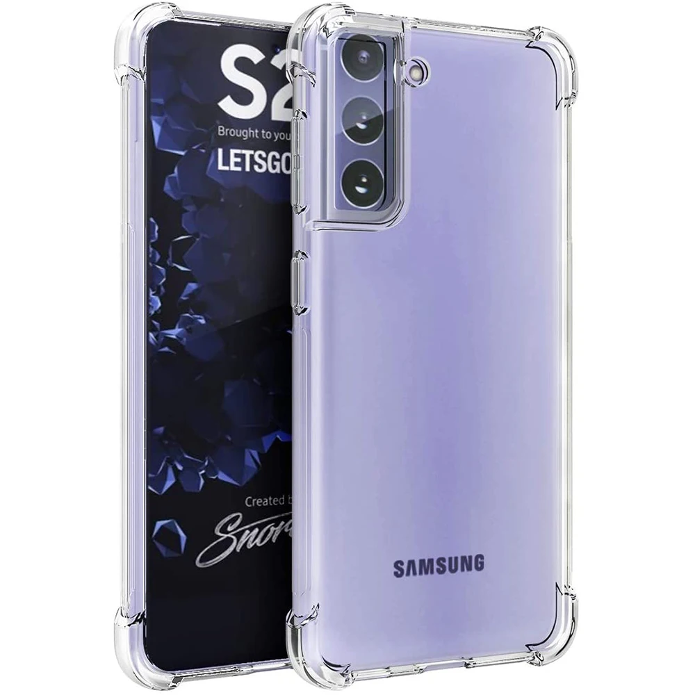 

For Samsung S21 Clear Case, HOCAYU Ultra Thin Crystal Phone Case For Samsung S21 Plus Ultra S30 Shockproof Fundas Para Celular