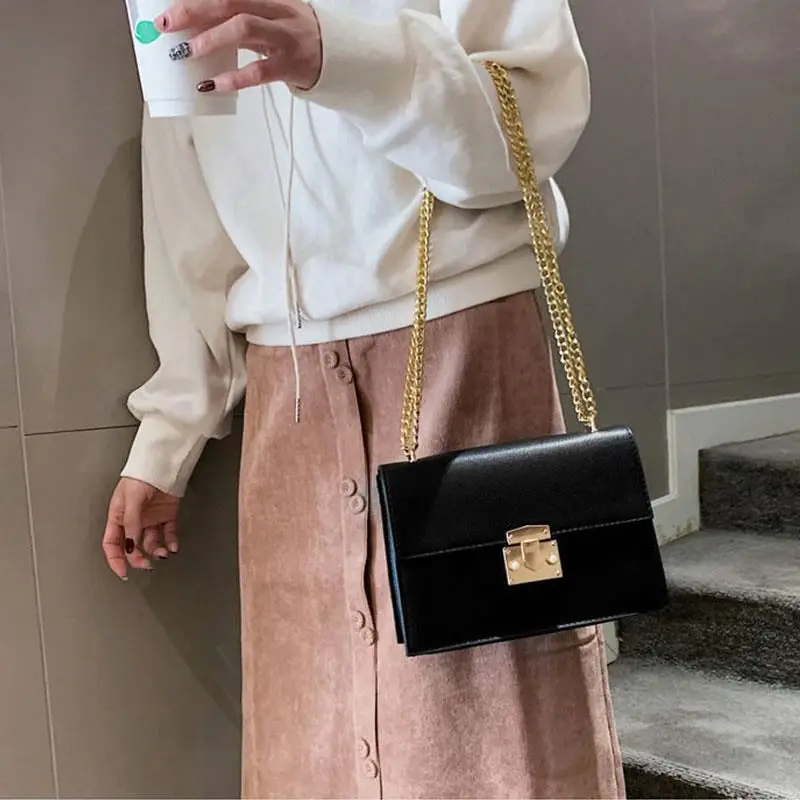 

2021 Luxury Handbags Ladies Iconic Classic Crossbody Flap Bag With A Chain Style Strap, 3 colors