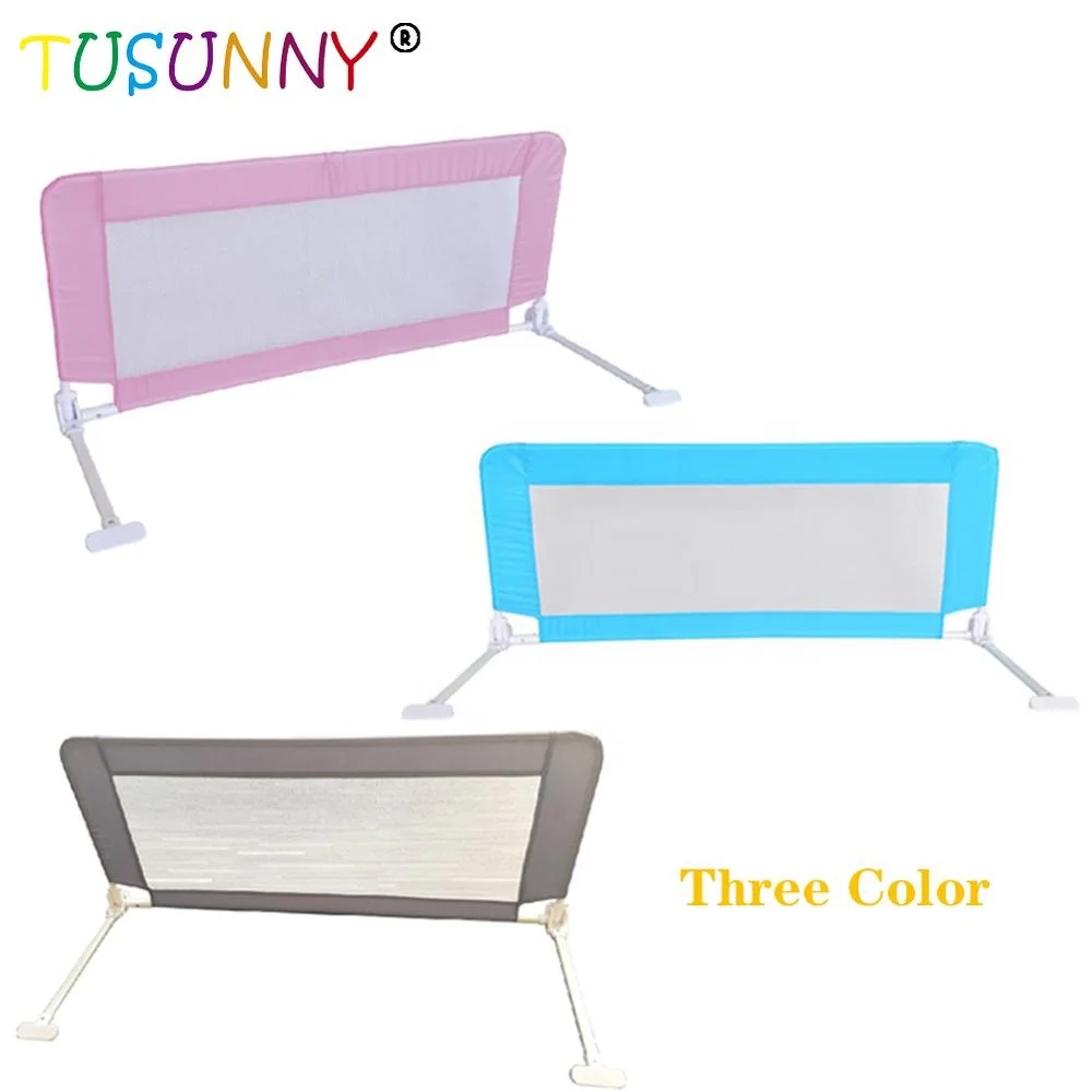 

Household childproofing baby safety bed rail kids bed rails, Gary/white/blue/pink
