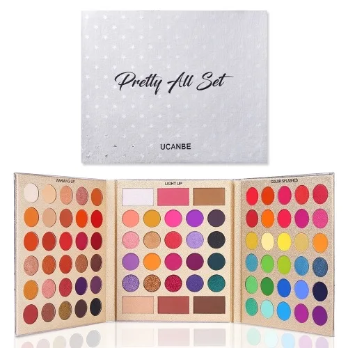 

UCANBE Wholesale makeup beauty eyeshadow Palette Glitter 86 colors makeup eyeshadow palette