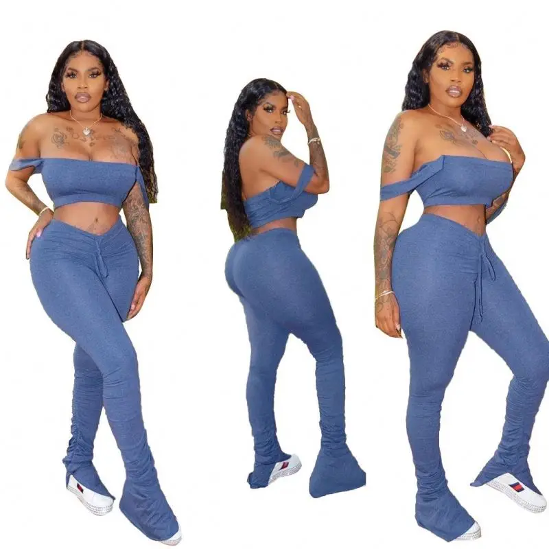 

2021 new arrivals fashion Suspender corset two piece set womens Plus Size corset Stacked Leggings two piece set