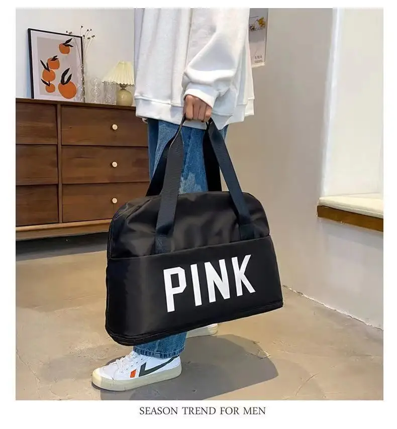 

B99-7 Lightweight Large-capacity Portable Overnight Bag Custom Logo Travel Sports Gym Bag Ladies Shopping Tote Duffel Bag