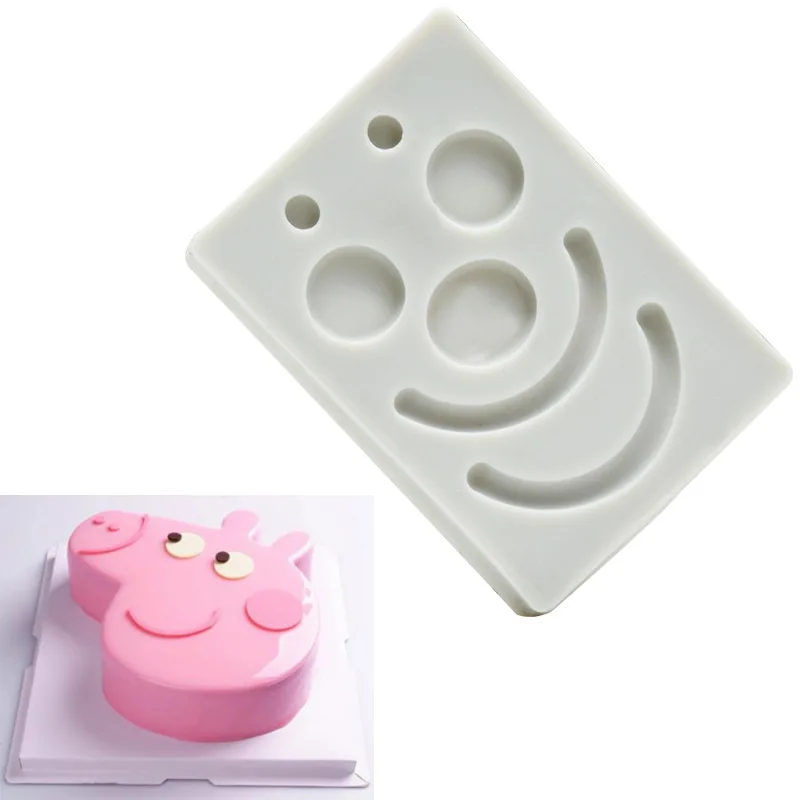 

DIY Baking Facial Expression Accessories Eyes Nose Mouth Clay Chocolate Fondant Cake Decoration Silicone Mold for Baking Pastry