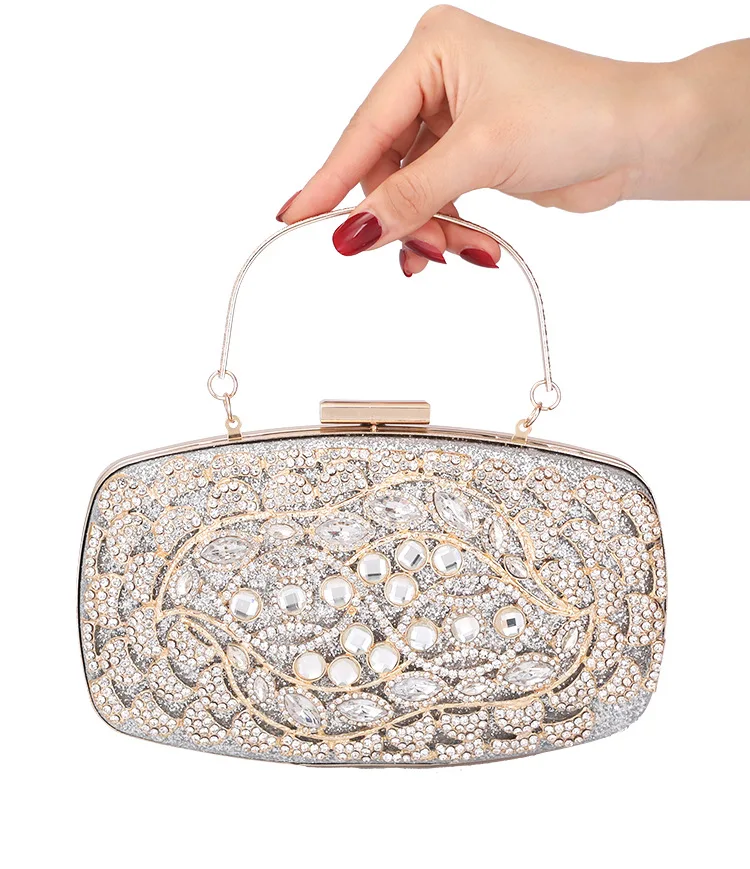 

Women Black Purse handbag Bridal Clutches Diamond Rhinestone Evening Clutch Bags