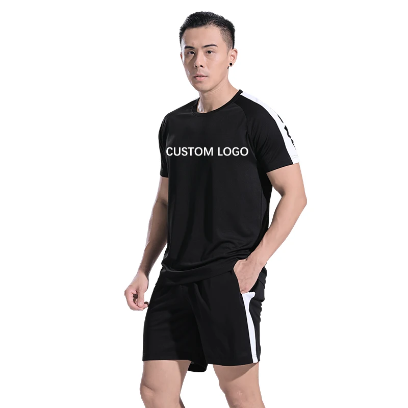 

Good Quality Custom Brand Tracksuits Mens Jogging Tracksuit Summer Short Sleeve Tracksuit Set