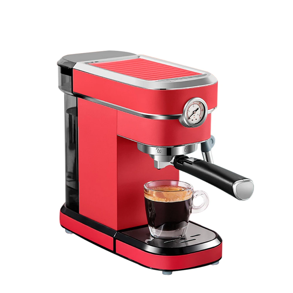 Gzkitchen Coffee Machine Household Coffee Espresso Maker With Milk Steam Function 220v Red Color 850w 15bar Semi Automatic Buy Espresso Machine Household Coffee Maker Home Coffee Machine Product On Alibaba Com