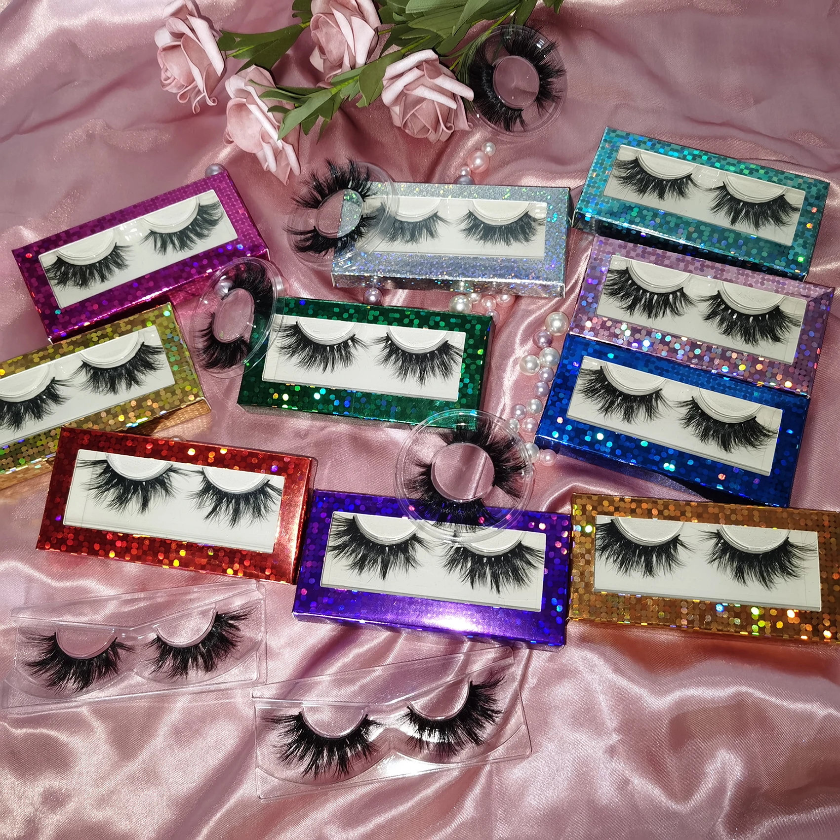 

beautykaisen 3d mink eyelashes Natural Lashes with free eyelash packaging box