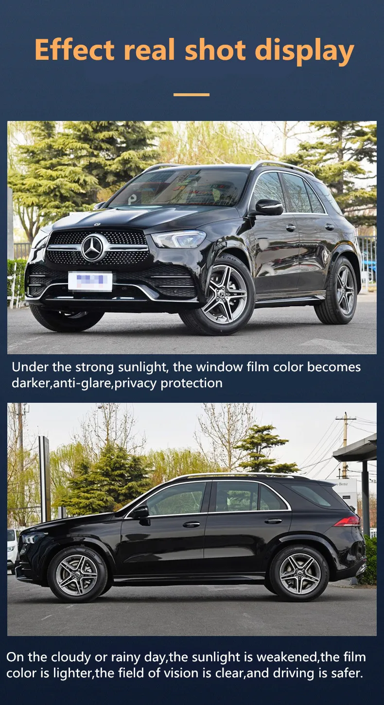 New Smart Selfadjust Vlt Solar Control Photochromic Film Transition