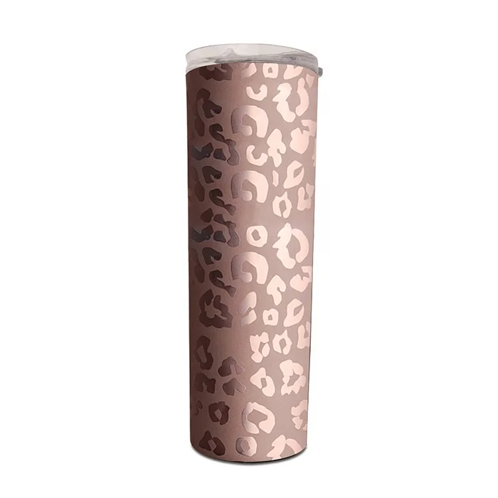 

Free Shipping New Fashion Skinny Lids 30oz Insulated Stainless Cup 20oz Leopard Tumbler