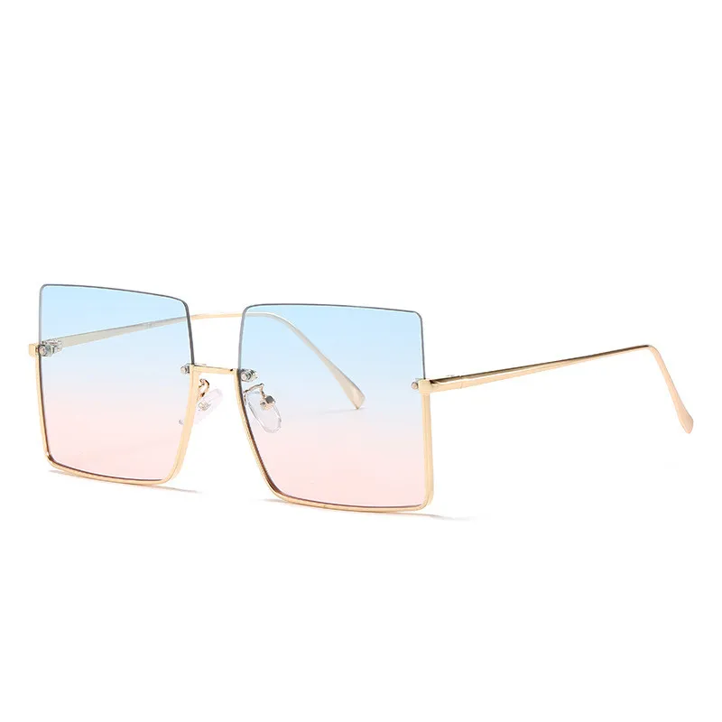

Stylish Uv400 Uv Sunglassess Gradient Italy Square Shape Beach Modern Promotion Ladies Trendy Sunglasses