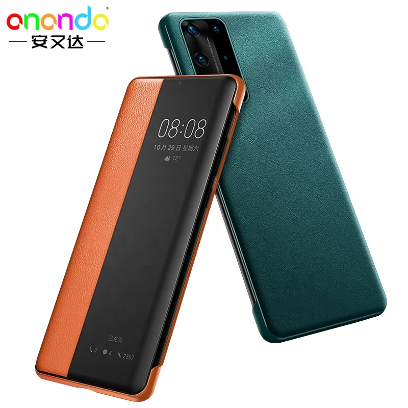 

High quality PU Leather Luxury Smart Sleep Wake Flip phone case for Huawei Mate 30 Pro P30 P40 Pro plus 5G cover