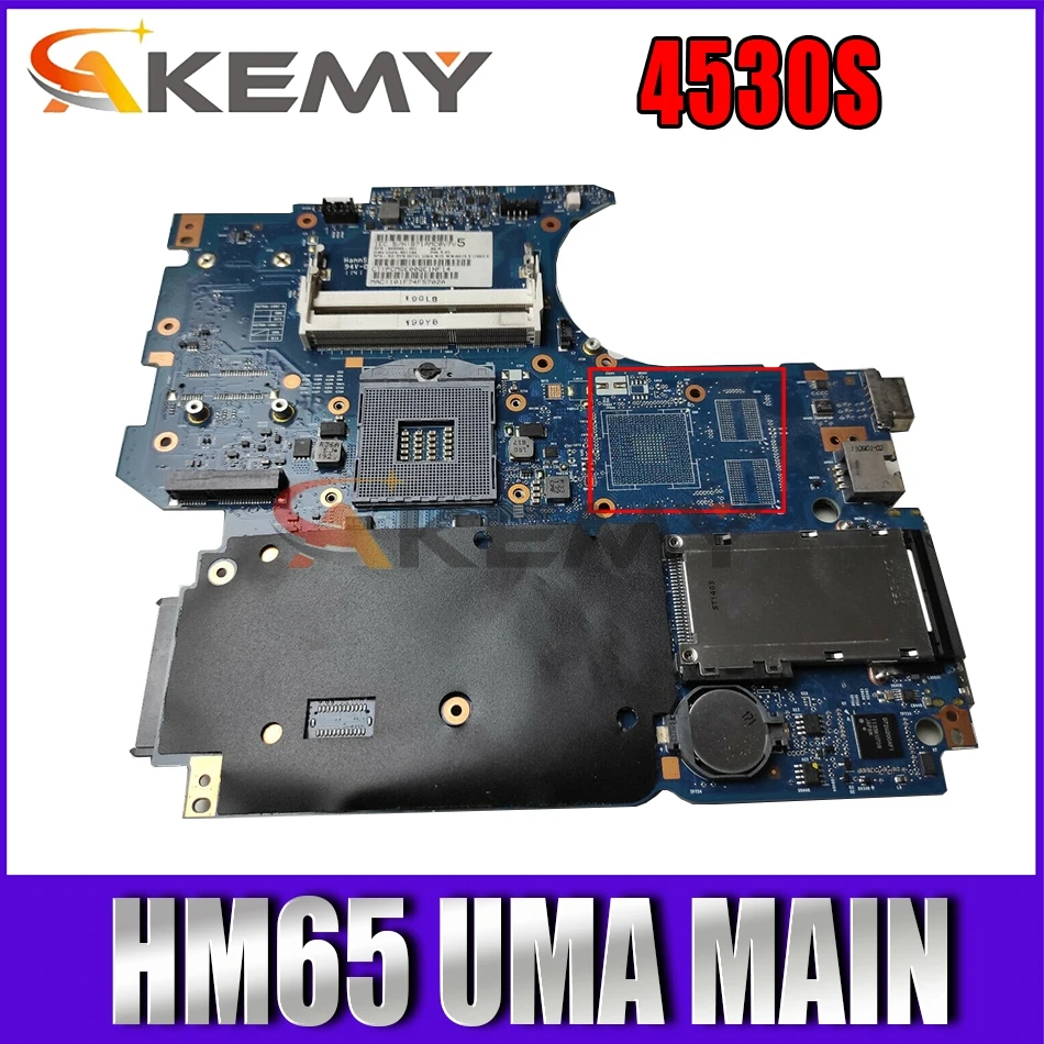 

Akemy 646246-001 658341-001 For HP 4530S 4730S Laptop Motherboard HM65 UMA MAIN BOARD DDR3 100% Tested