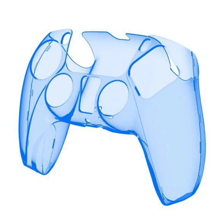 

clear protective case for PS5 controller shell case skin cover clear, Clear grey, white, blue, red