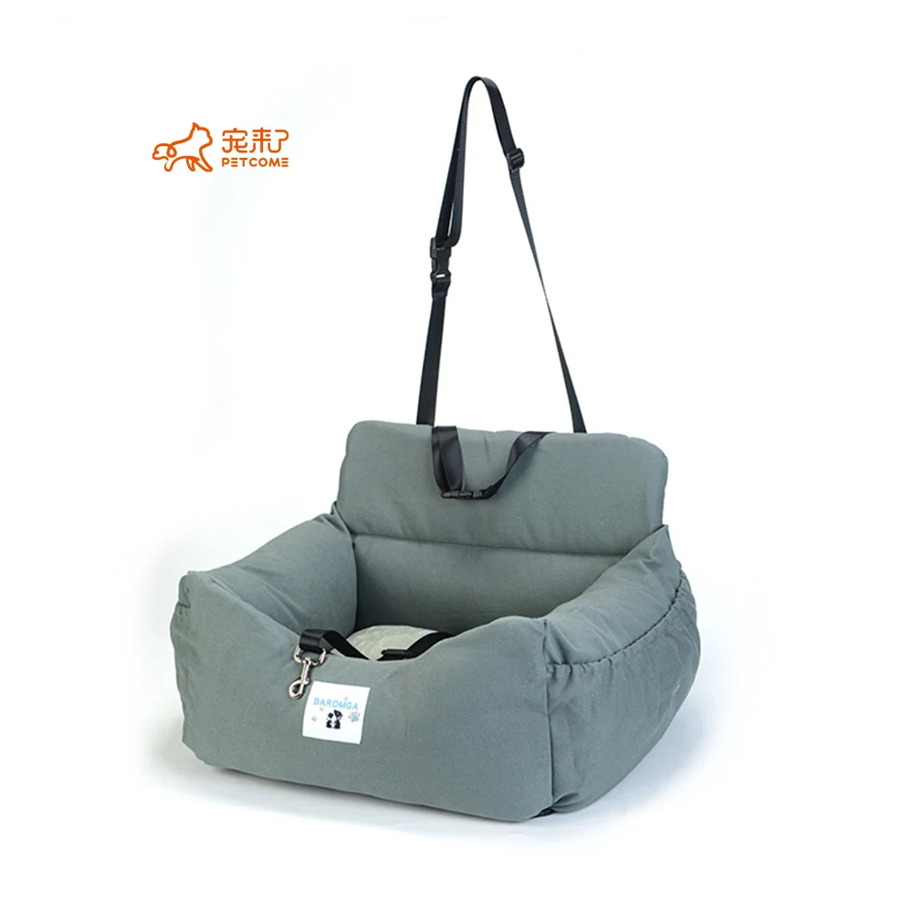 

PETCOME Manufacturers Dropshipping Hot Sale Travel Portable Easy Clean Safe Square Dog Car Bed, Many colors are available