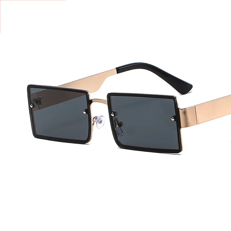 

2021 Mocoo New Trendy Small Retro Metal Frame Sunglasses Rectangular Stylish Wholesale Ins Fashionable Custom Vintage Eyewear, Picture shows