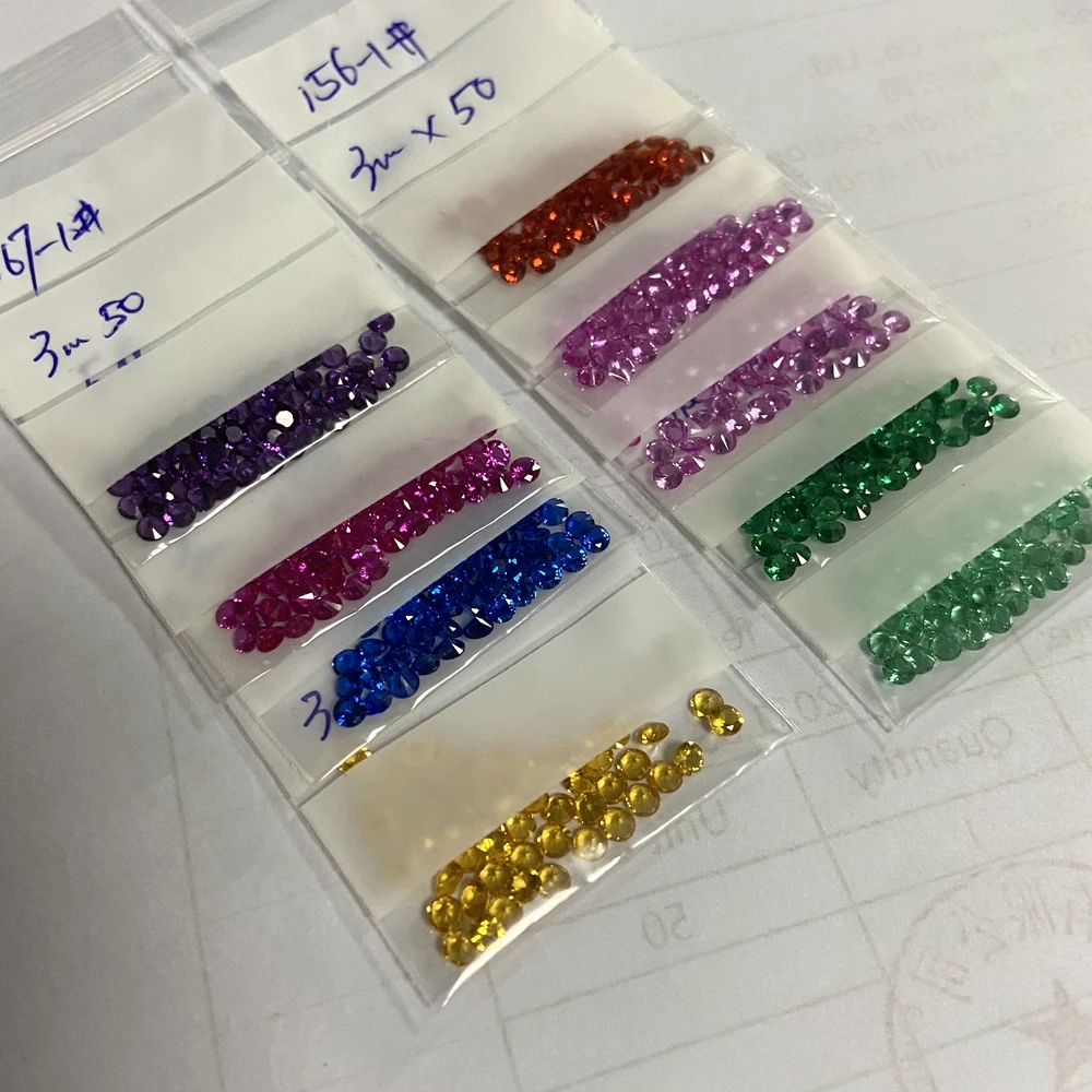 

HQ GEMS 2mm 3mm 5A Quality Corundum Lab Red Ruby Sapphire Rainbow Stone Pirce Per Carat, Hq gems12x16mm oval cut