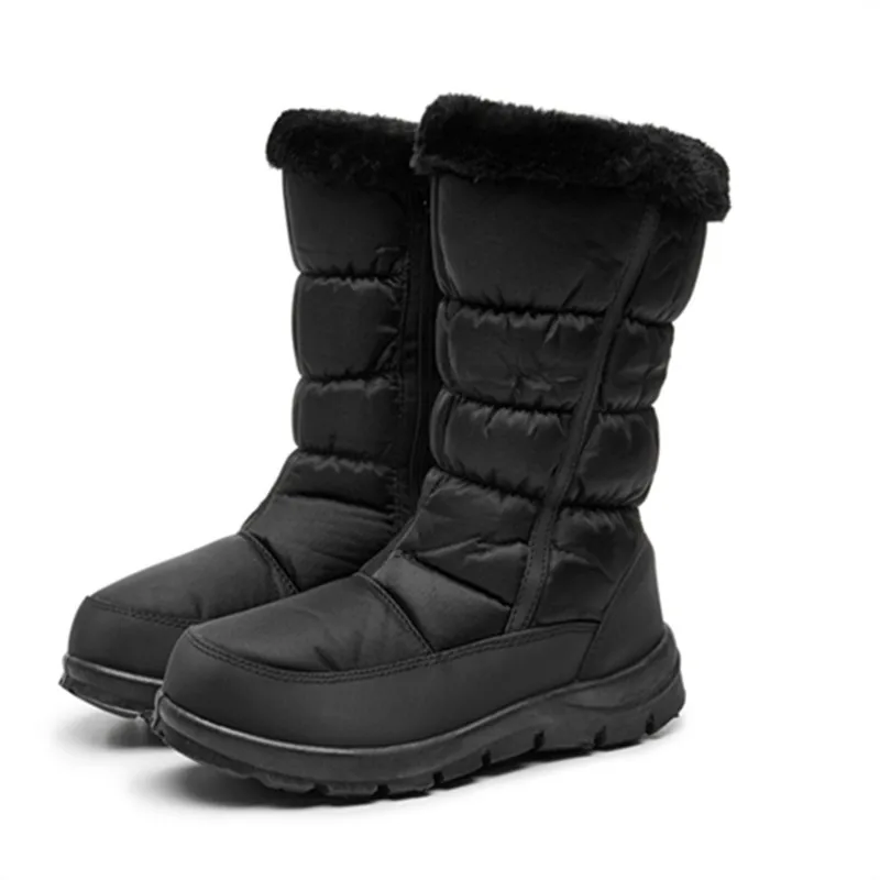 

Superstarer Women snow boots plush new warm ankle boots black women plus size boots