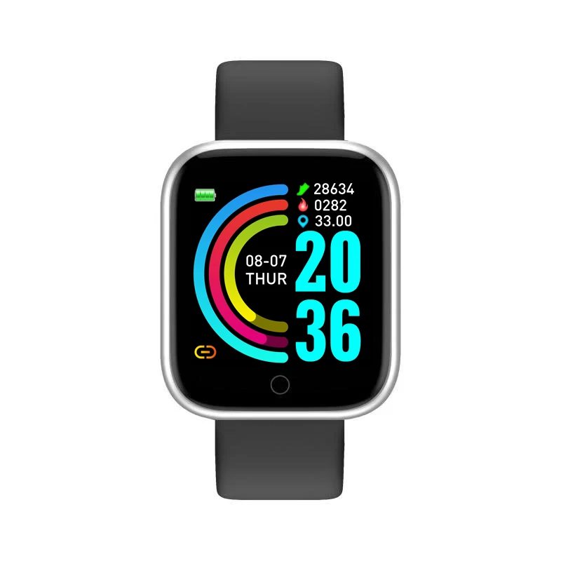 

2021 Cheap Blood Pressure Waterproof Bracelet Lady Y68 Smart Watch For Sport