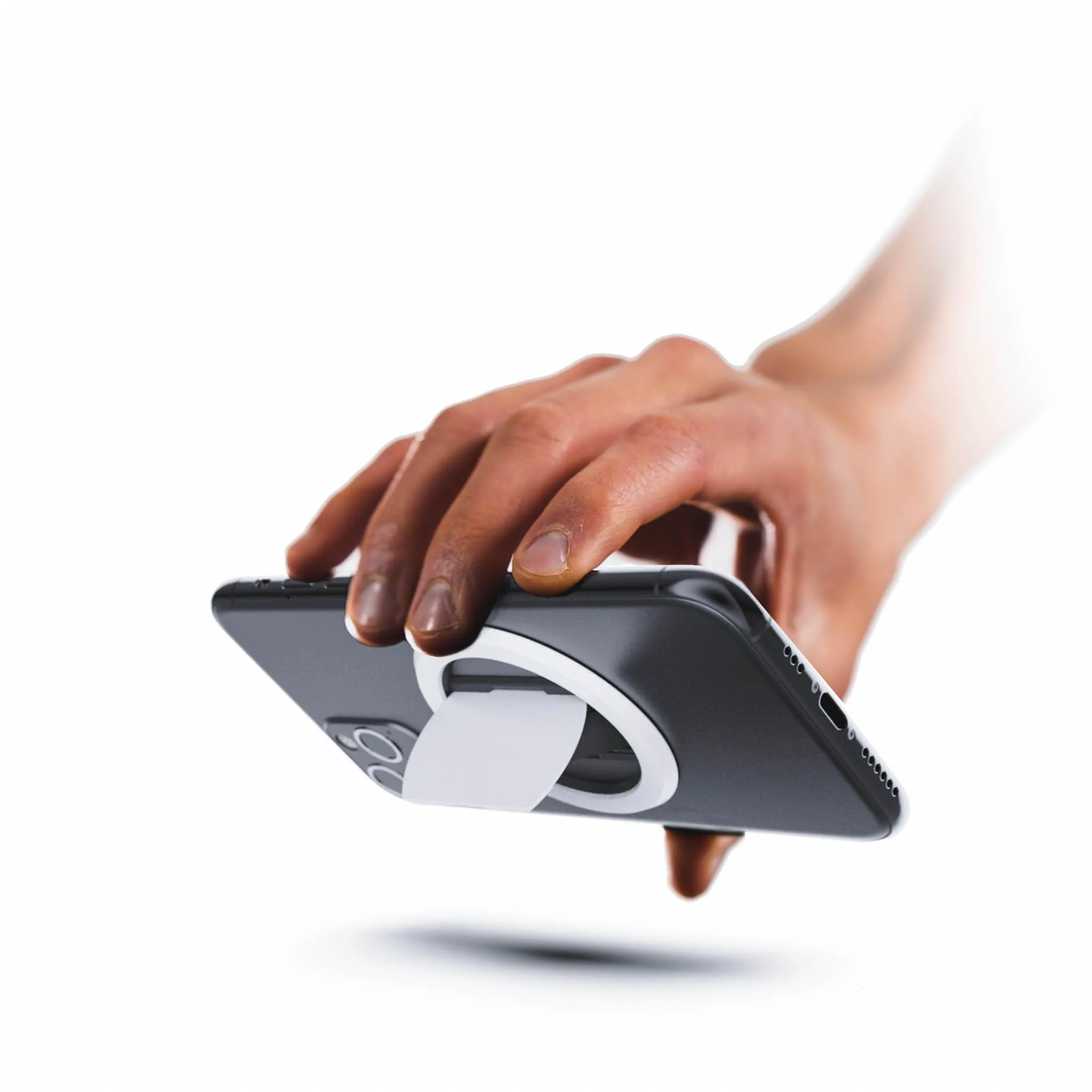 

N52 Magnetic Mobile Phone Back Holder Ring Buckle 3mm Multi-function Car Magnetic Mobile Phone Kickstand Holder, Black