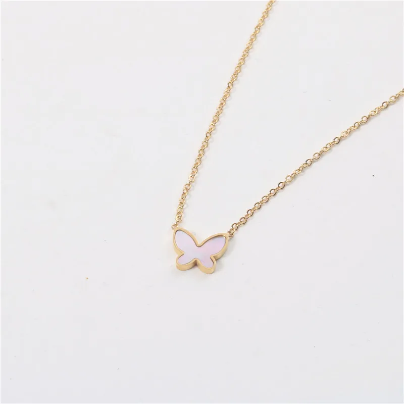 

Trendy Wholesale High Quality Jewelry Wholesale Costume Shell Butterfly Pendant Necklace