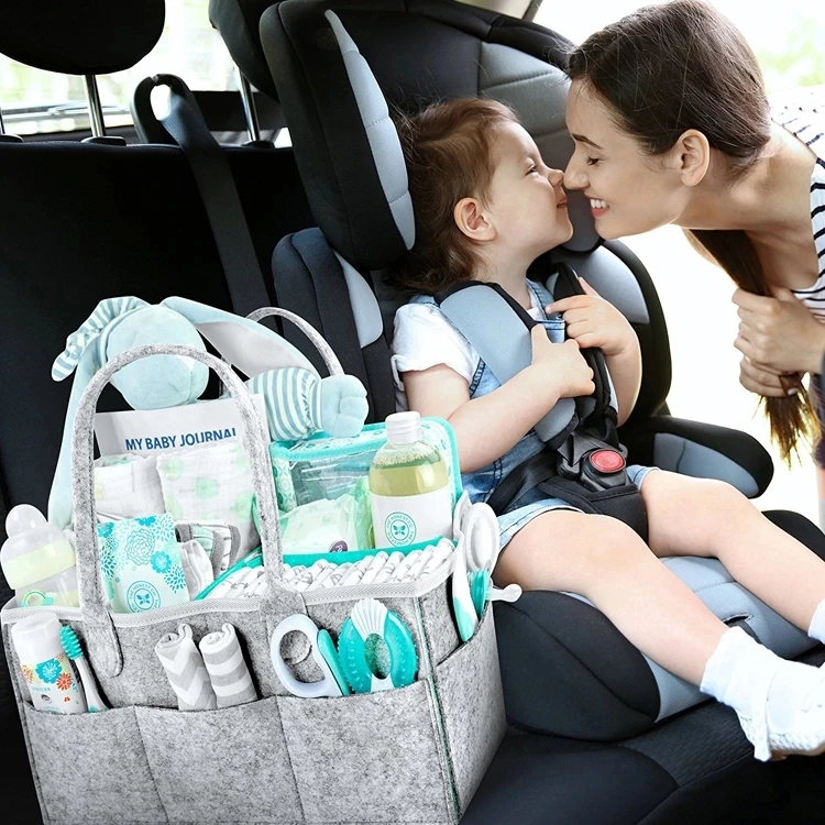 

TDC-A001 Baby Diaper Caddy Organizer - Diaper Tote Bag | Nursery Storage Bin Newborn Registry Must Haves Diaper Caddy, Customized colors