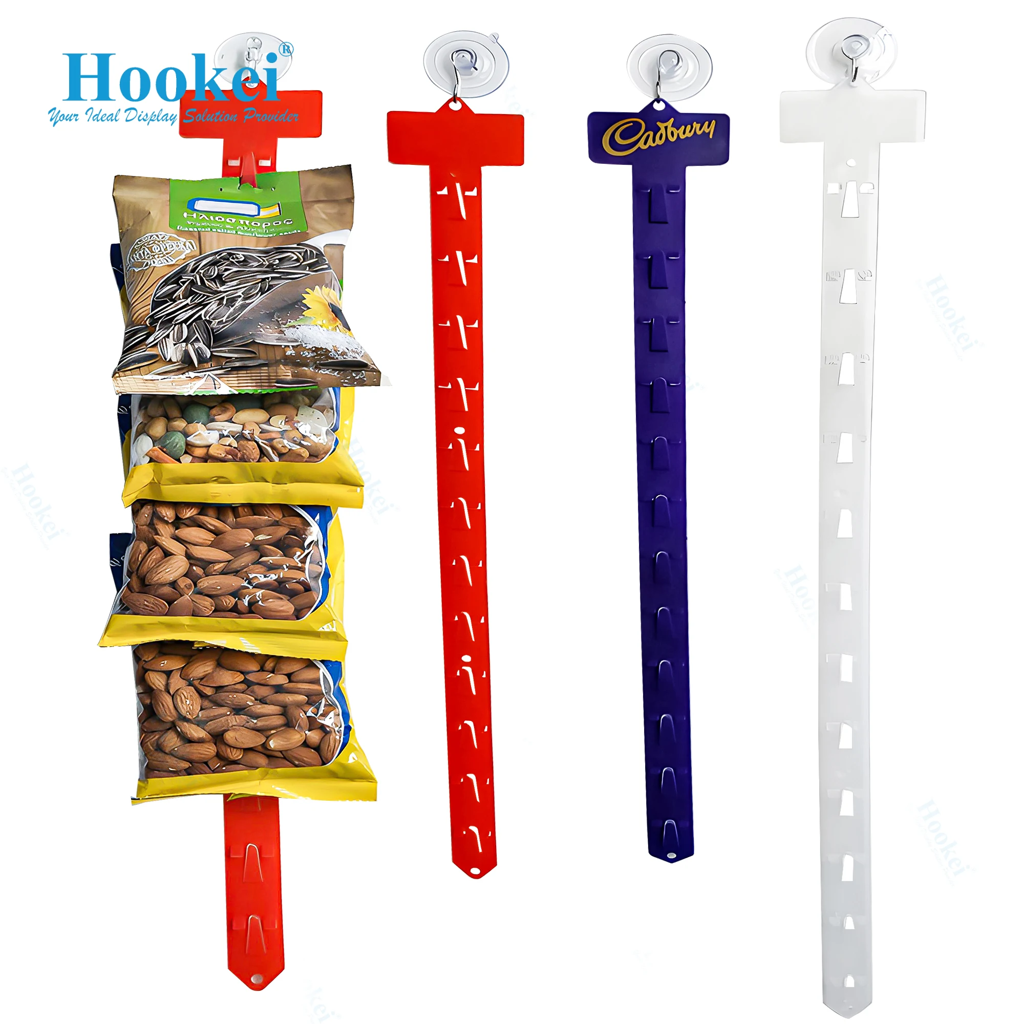 

Plastic Hanging Display Strip with 12 Clips