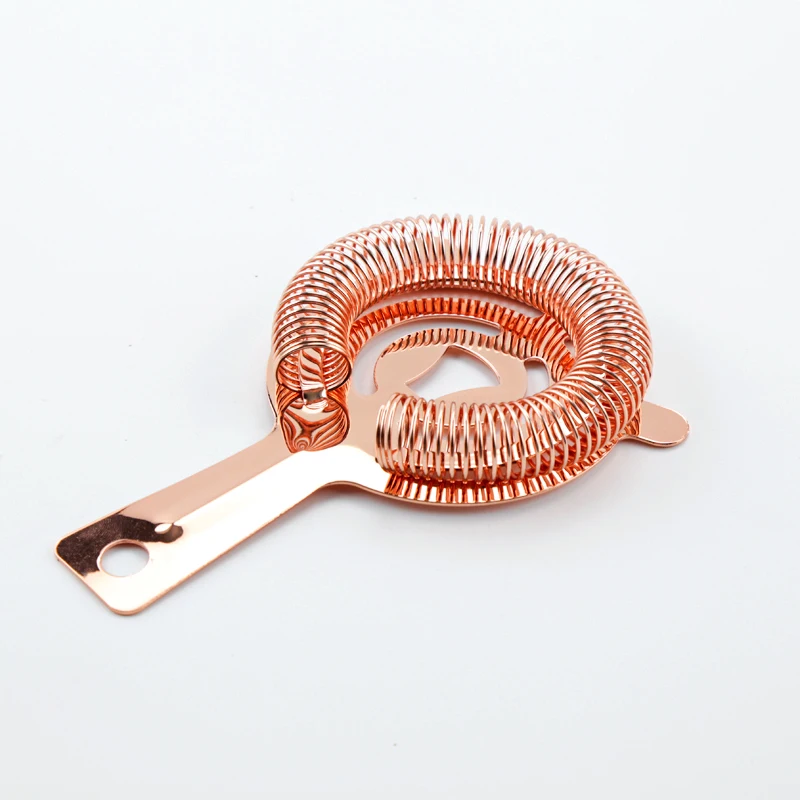 

Rose Gold Cocktail Strainer Stainless Steel Bar Strainer for Bartending Bar Tool Drink Strainer for Bartenders and Mixologists