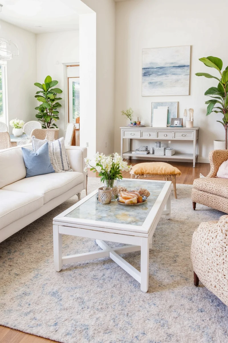 Outdoor cushions in neutral tones with waterproof fabric