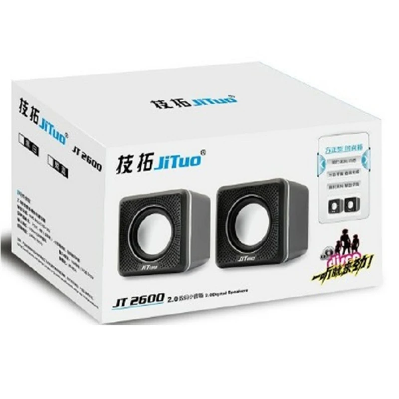 Jituo JT2600 Notebook Desktop Multimedia Mini Speaker Portable USB Small Speaker - ANKUX.COM