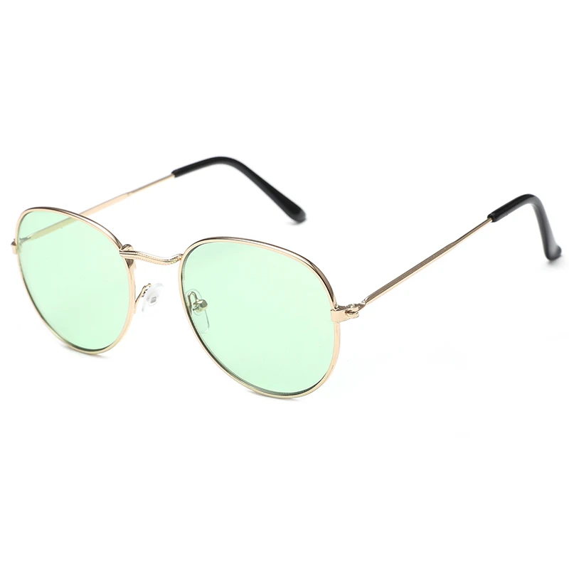 

China Factory Designer Fashion Stainless steel Wholesale High Quality Multi Color Lens Sunglasses Woman