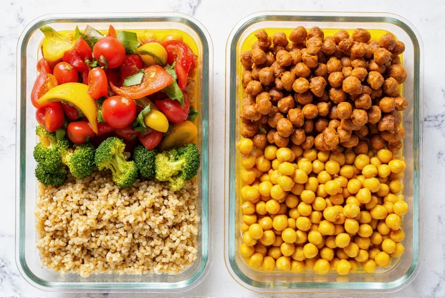 Colorful turmeric-infused meal prep containers with roasted vegetables, quinoa, and chickpeas for a balanced turmeric diet