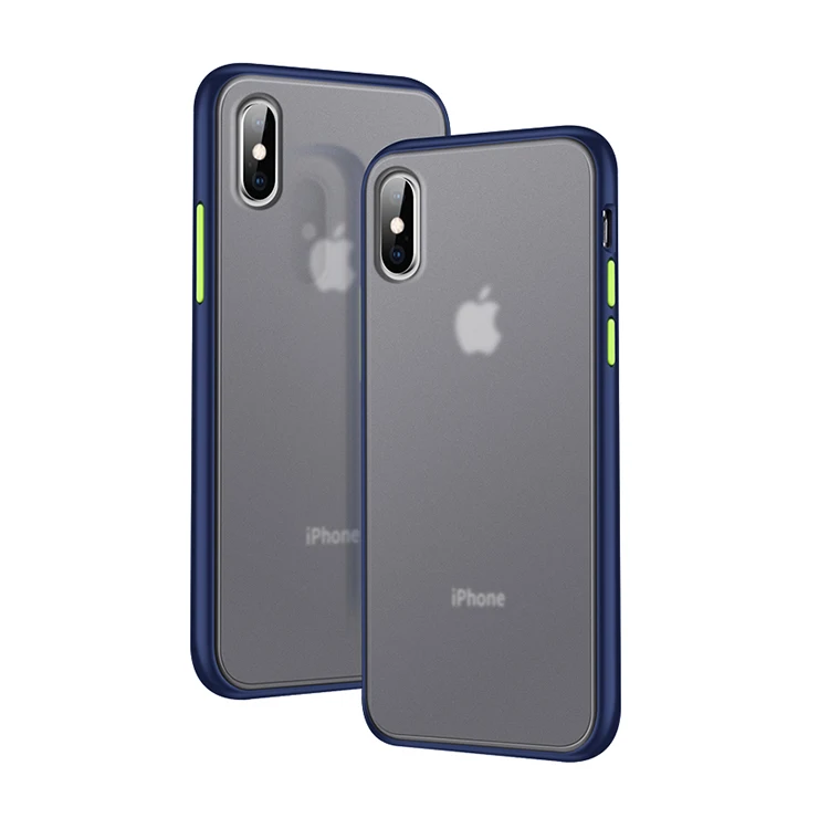 

2019 New Hot Selling Design Tpu Pc 2 In 1 Matte phone Case With Colorful Button Case For Apple For Iphone For Samsung For Huawei, 12 colors show as picture