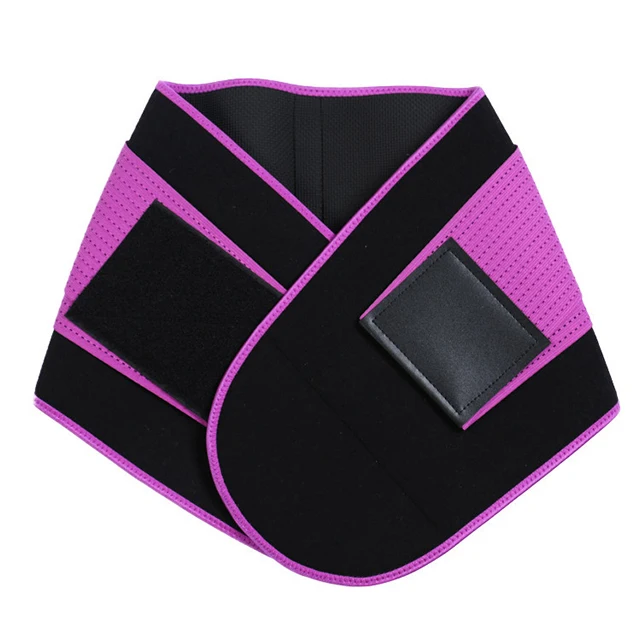

Men's adjustable sports waist support neoprene belt women's weight loss body shaper