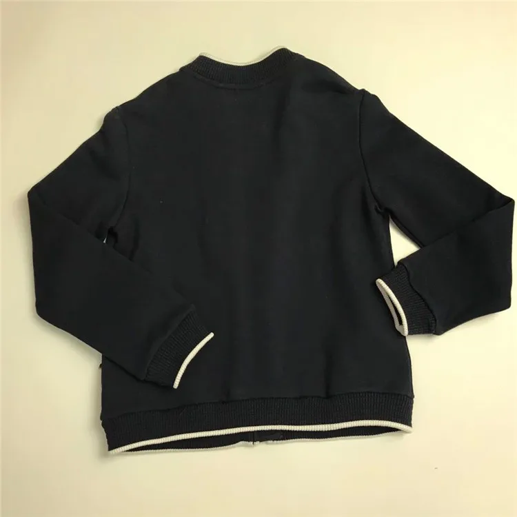 
Fine quality 100% cotton navy custom boys jackets kids 