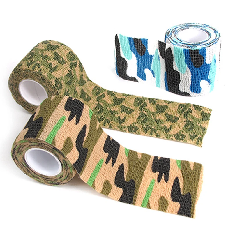

5CM*4.5M Camo Gun Hunting Waterproof Camping Camouflage Stealth Duct Tape Wrap Camouflage Cycling Stickers Camouflage, More colors in stock