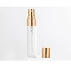 5Ml (1/6 Oz) Clear Glass Deluxe Square Perfume Oil Bottle 3Ml With Stainless Steel Roller And Gold Or Silver Cap