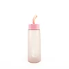 New style safest plain best reusable online frosted glass travel table water bottle
