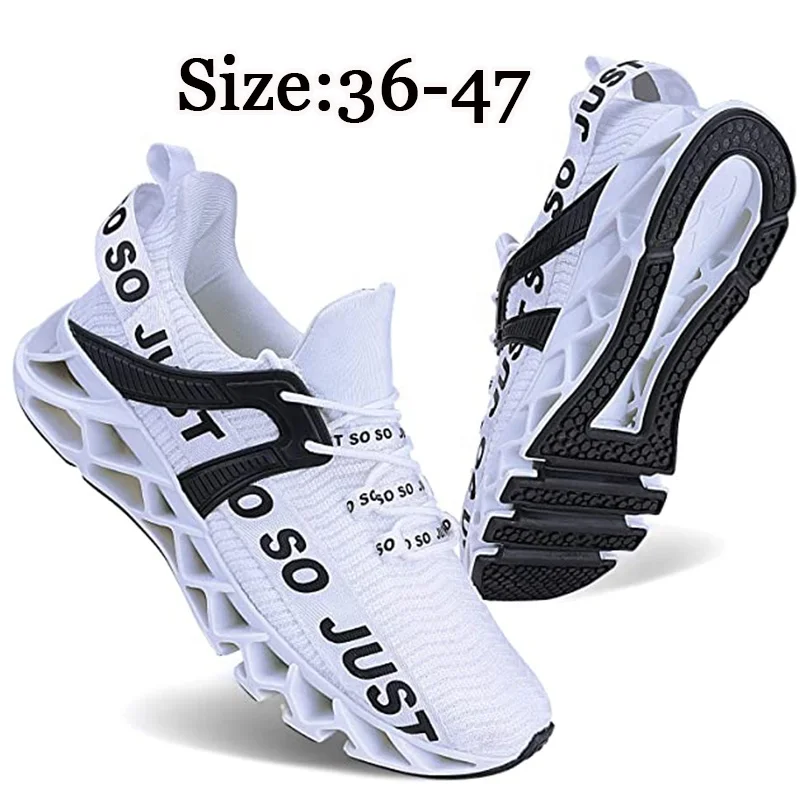 

Drop Shipping Just So So Womens Mens Running Shoes Walking Non Slip Blade Sneakers, As the picture show