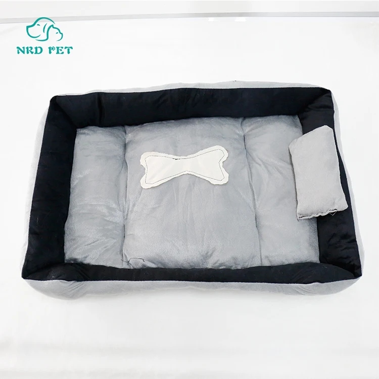 

Dog Grooming Kennel Soft Washable Dog Mat Customize Metal OEM Wholesale Luxury Pet Beds & Accessories for Dogs Cat Relaxing Bed, Dark grey