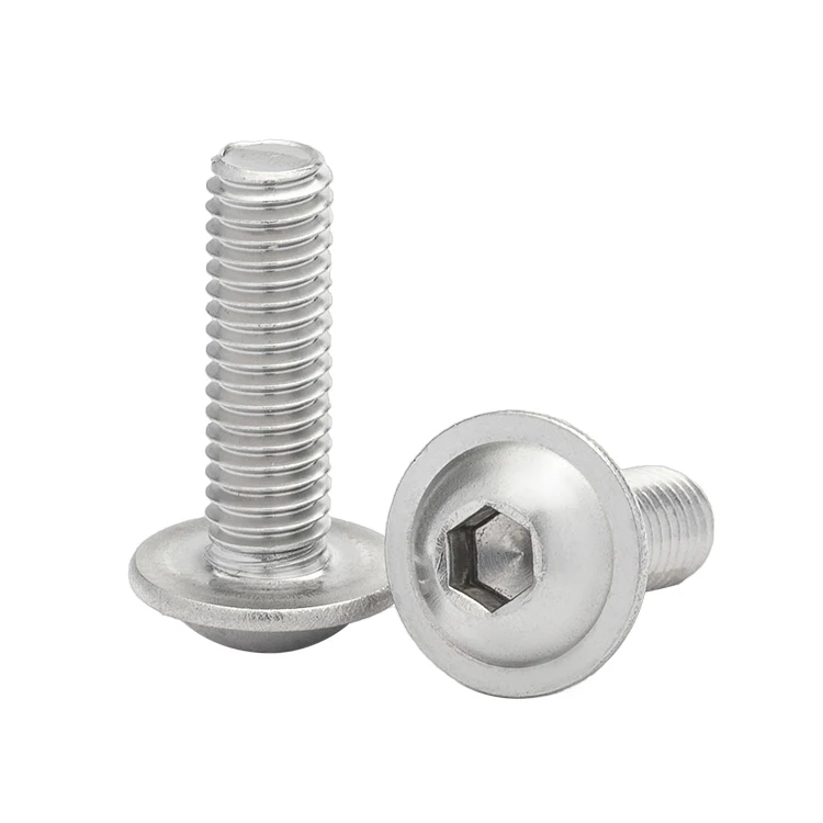 

ISO 7380-2 304 Stainless Steel A2-70 Button Head Allen screws Hexagon Socket Cap Screw With Collar