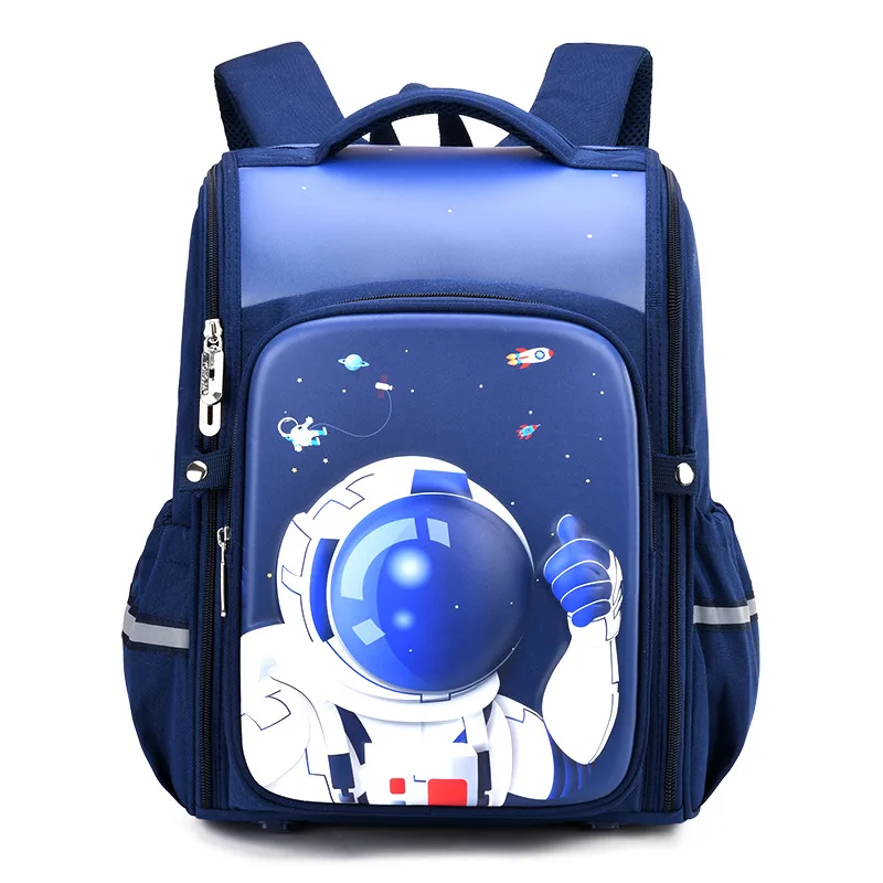 

2023 fashion cartoon space bag students 1-6 grade mochila escolar spine care shoulder bag book bags for school